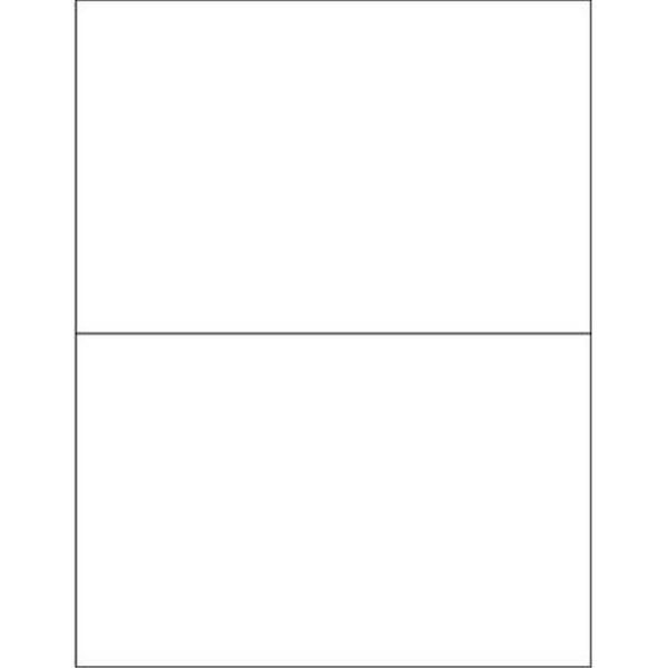 Officespace 8.5 x 5.5 in. Opaque White Blockout Laser Labels, 200PK OF2821307 - main
